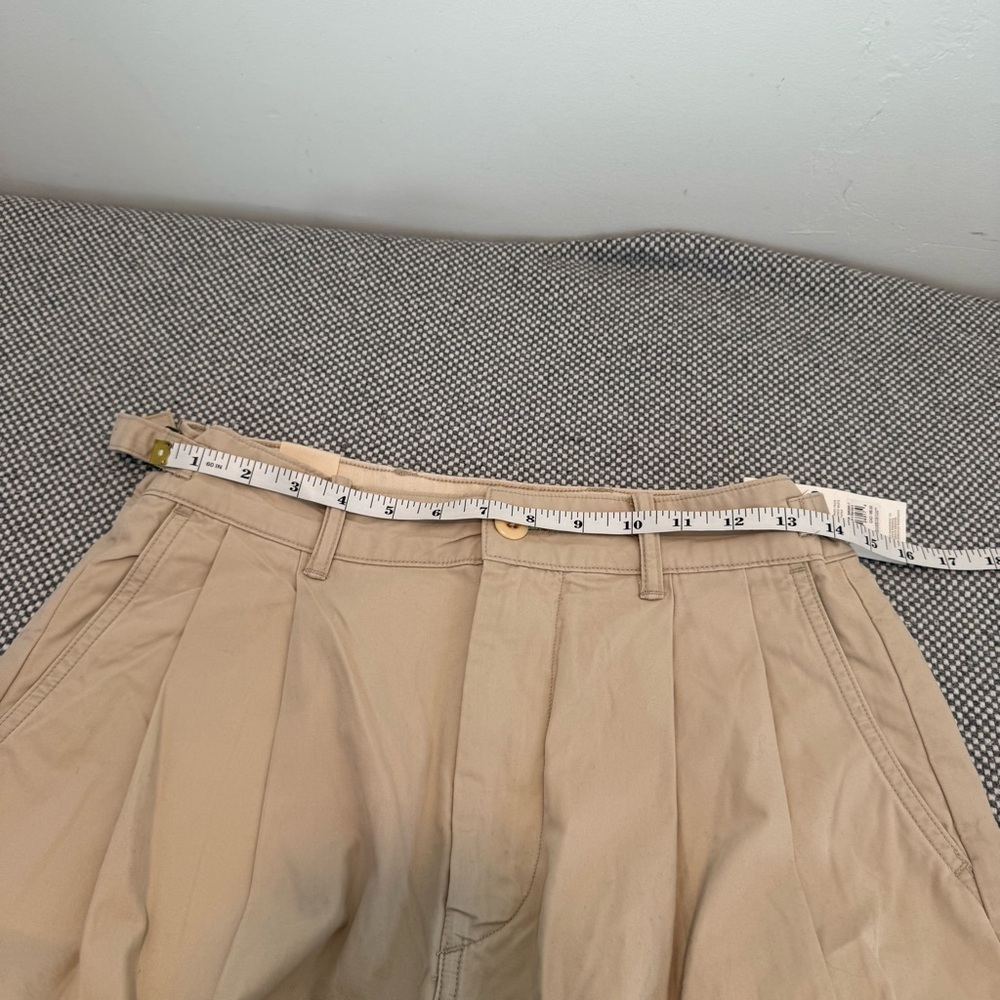 NWT American Eagle AE77 Premium Pleated Cargo Pants Khaki Women's Size 4 - Picture 9 of 13